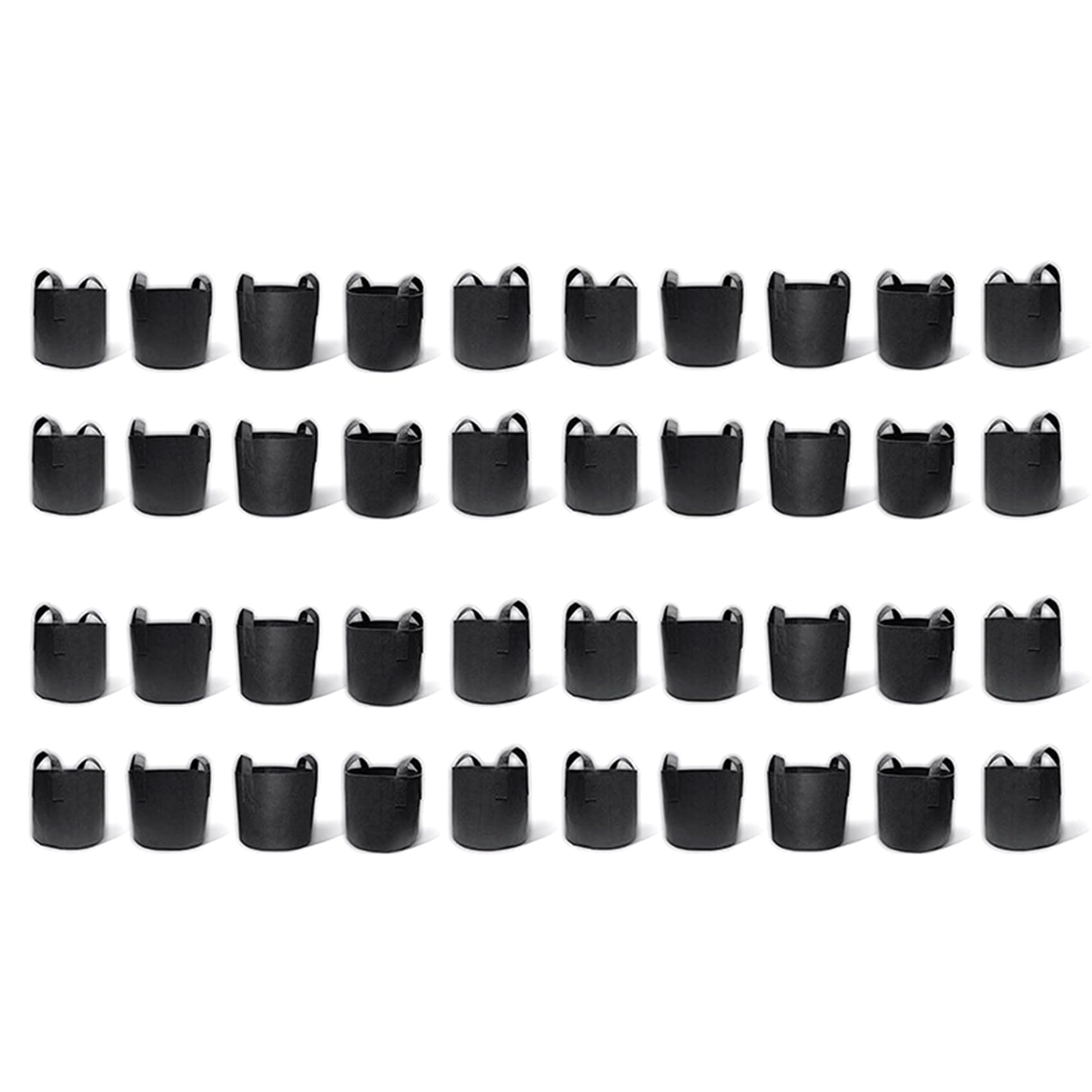 Hndhbfgrt 40-Pack 2 Gallon Grow Bags, Fabric Pots Container Aeration Fabric Pots with Handles, Pot for Plants