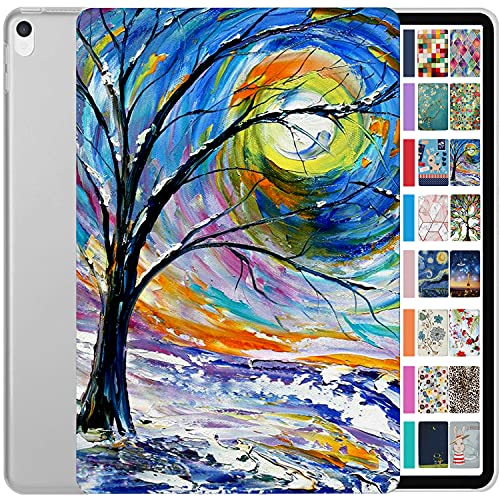 Image of DuraSafe Cases for iPad Air 3rd Gen 10.5 Inch 2017 /2019 [ PRO 10.5 Air 3 ] A1701 A1709 A1852 A2152 A2123 A2153 A2154 Printed Slim Hard Shell Protective Stand Cover - Color Emblem