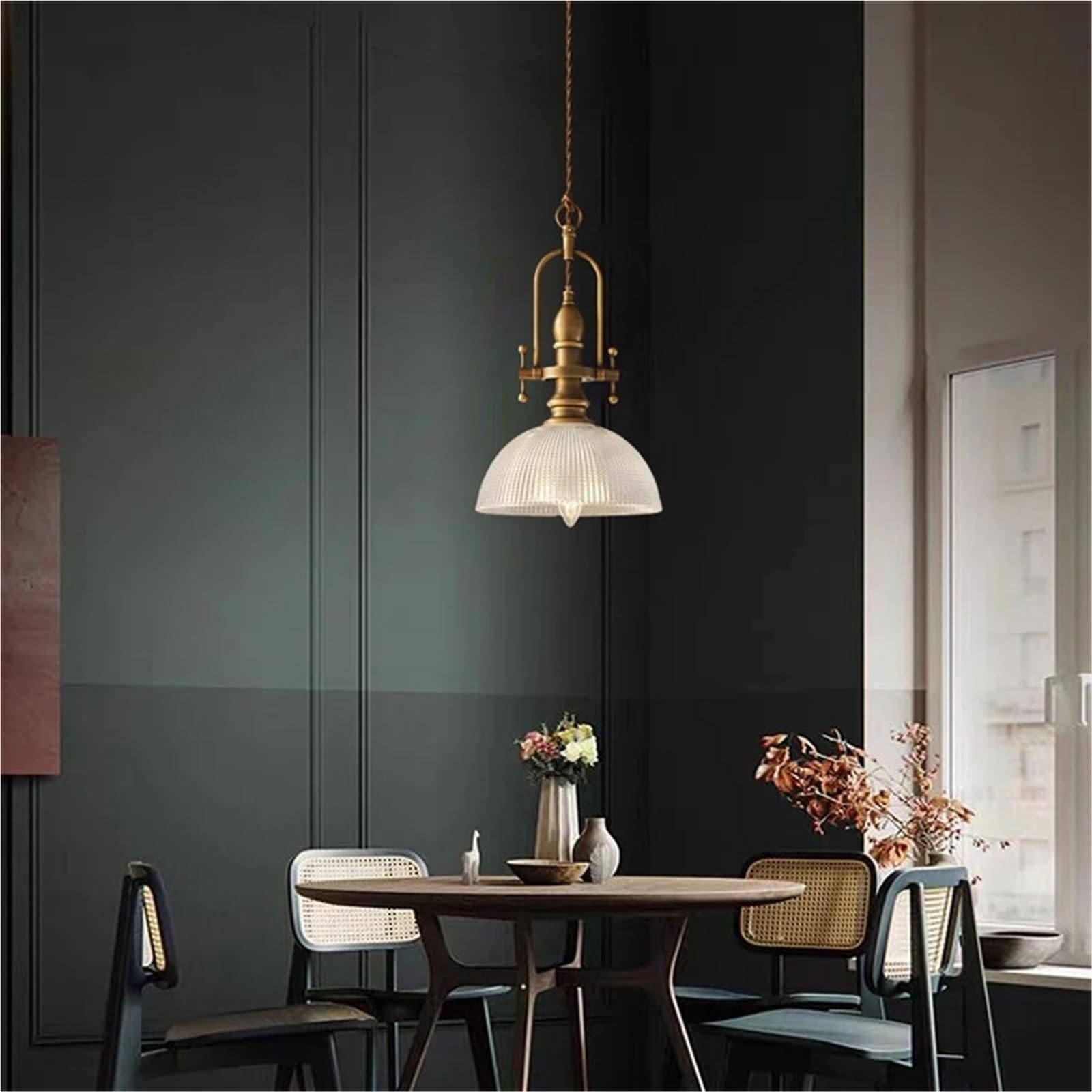 Creative Clear Glass Chandelier Brass Gold Hanging Pendant Light Ceiling Lighting Fixture Small Chandelier