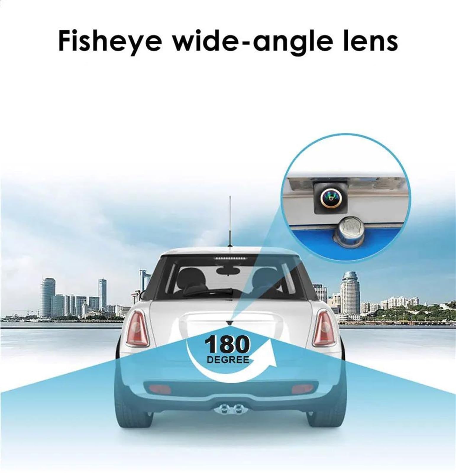 Telecamera di backup Accessori Per Auto Telecamera Per Retromarcia 4K AHD 1080P HD Per Visione Notturna Per Citroen Per C-Crosser