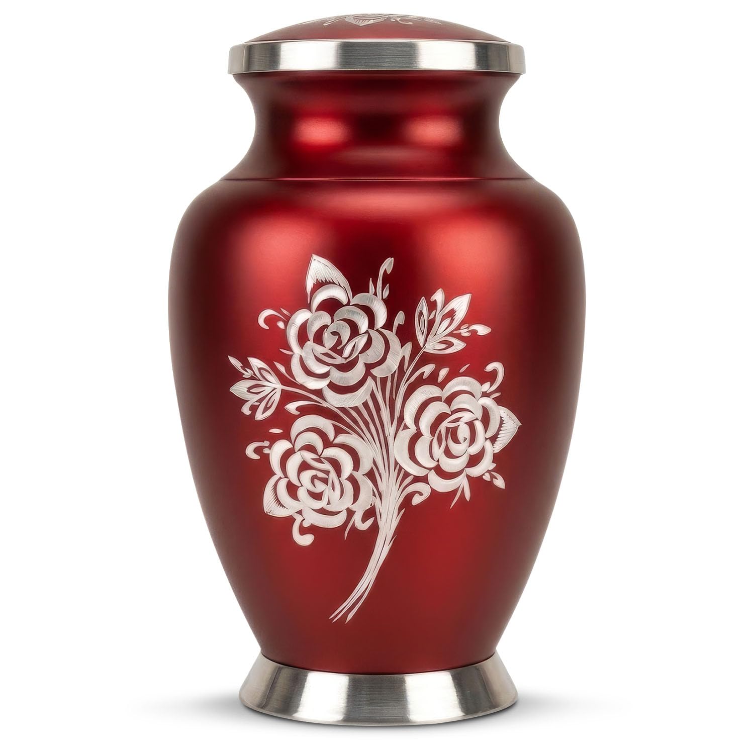 Red Rose Cremation Urn