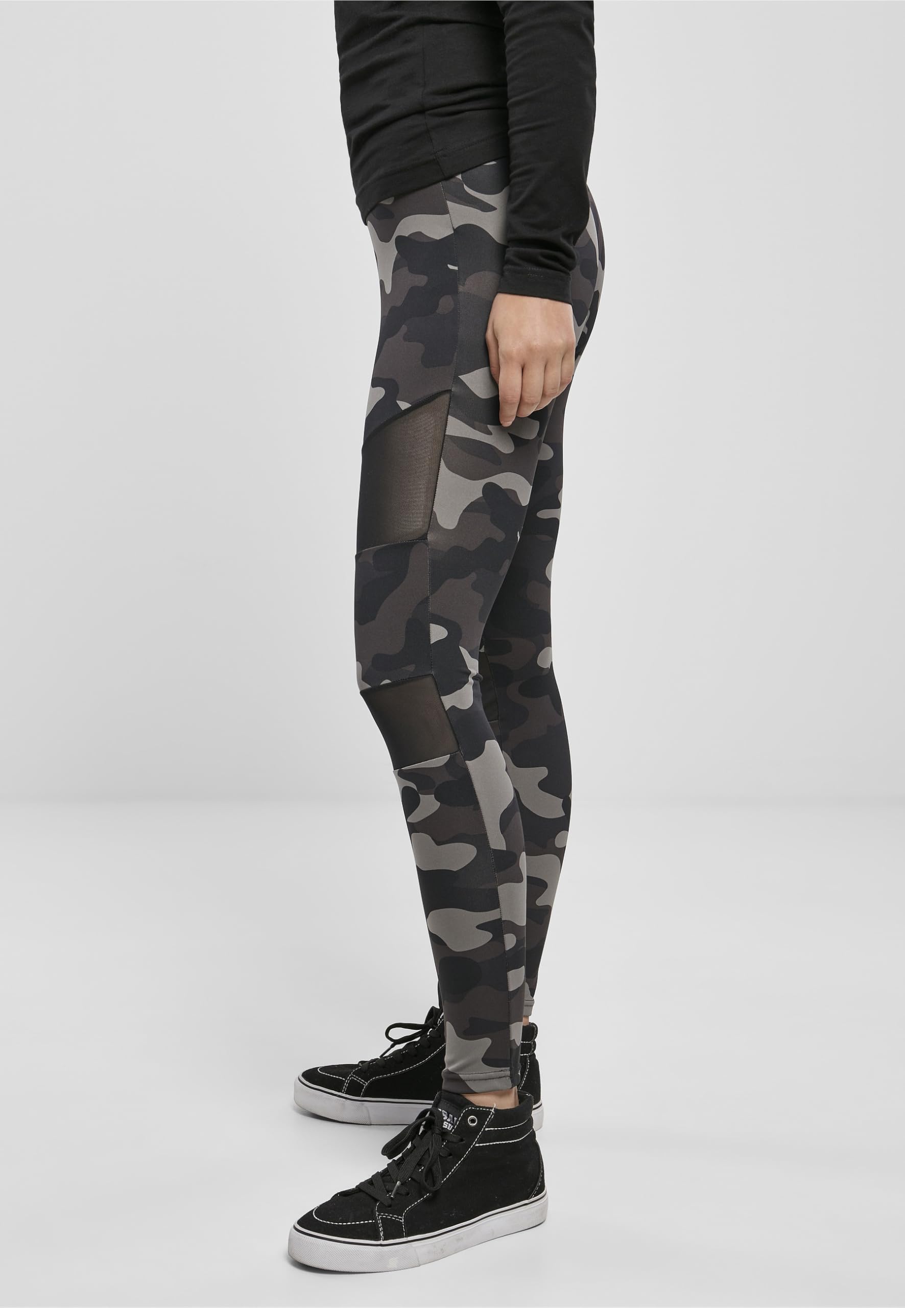 Urban Classics Ladies Camo Tech Mesh Leggings - Leginsy Kobiety