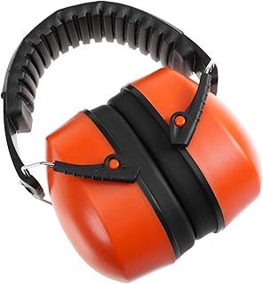 Head-mounted Factory Noise Reduction Earmuffs Sound Insulation Protective Earphones for Workers Noise-cancelling Construction Safety Headband Earmuffs Orange