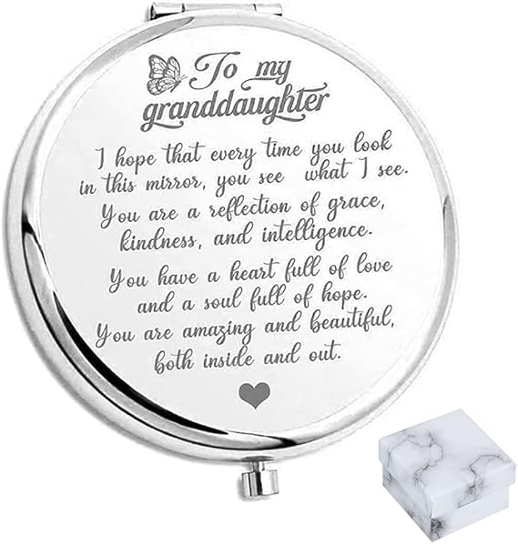 HASMI to My Granddaughter Reflection Engraved HandHeld Folding