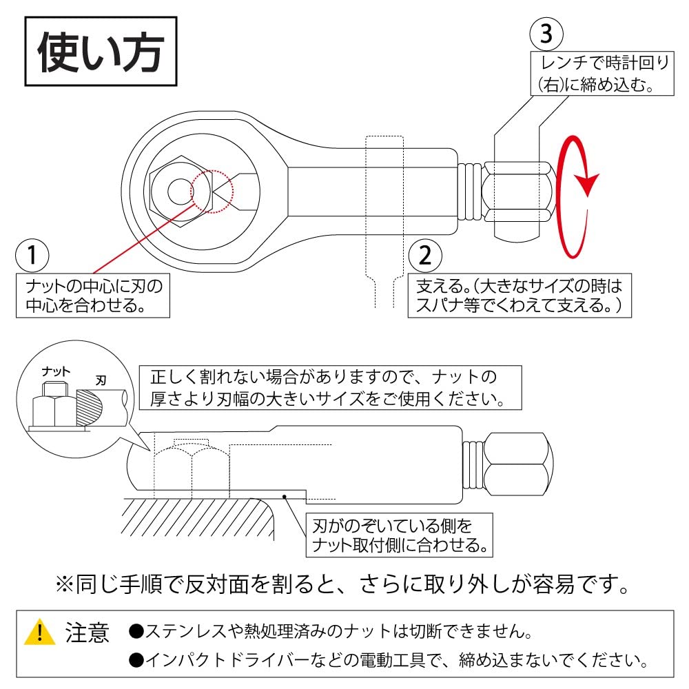 Amazon | トップ工業 (TOP) ナットブレーカー ナットスプリッター 適応