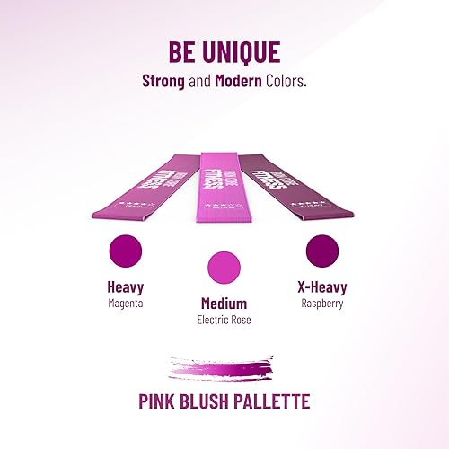 Miniatura 6 de Mini bandas de resistencia para entrenadores, Bootcamp, gimnasio para hombres y mujeres en colores divertidos, libro electrónico, videos y tabla de