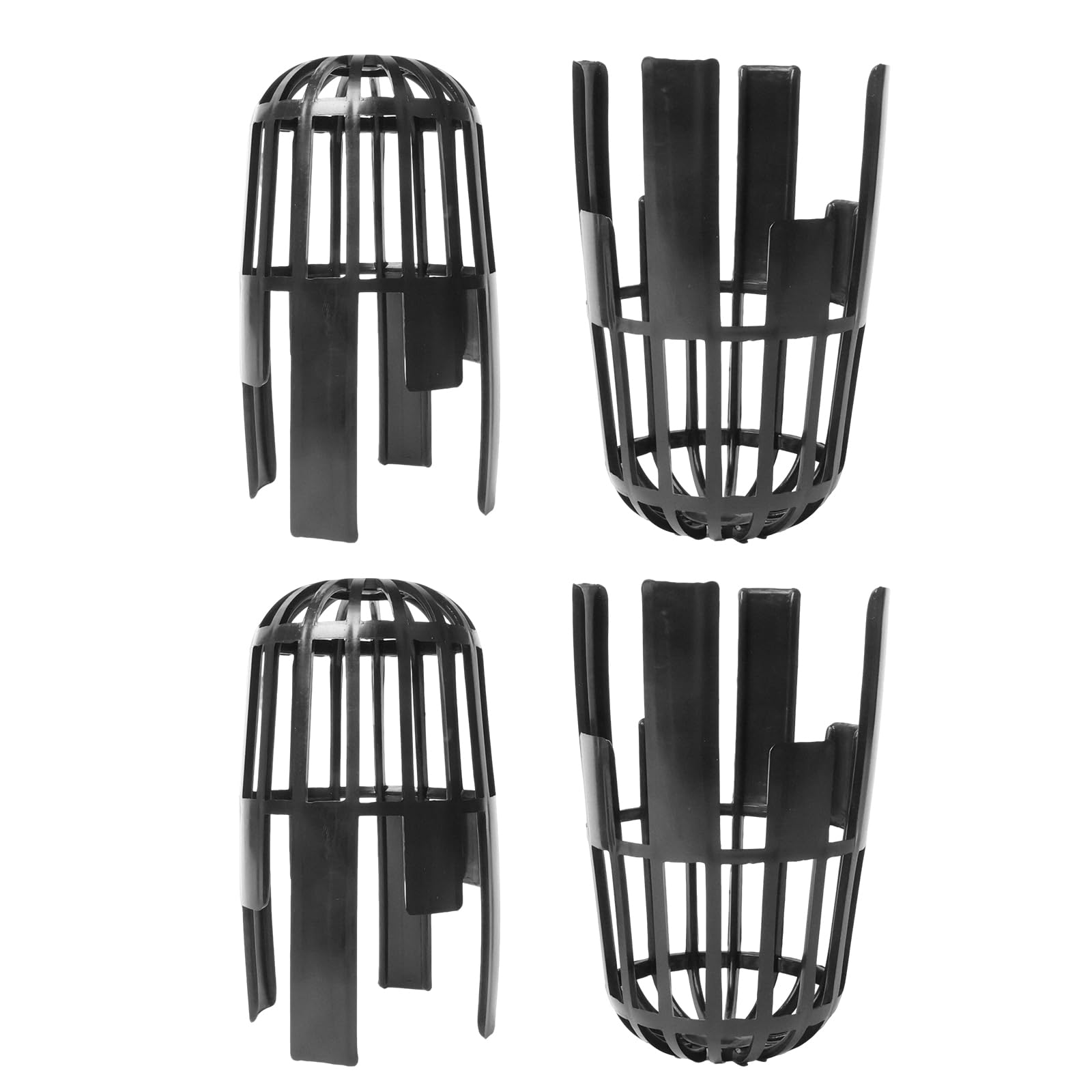 SDLDEER 4Pcs Plastic Gutter Guards Black Gutter Balloon Outlet Guards, Fits 68 mm Pipes Gutter Pipe Leaf Guard to Keeps Downpipes Free from Blockages Caused by Leaves โ image 1