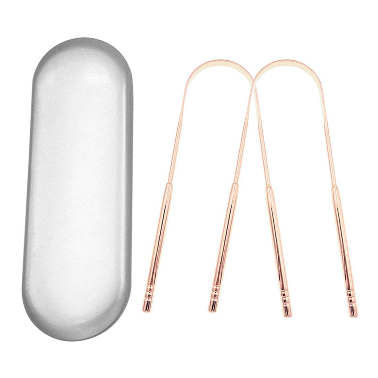 Buy MOVKZACV 2 Pack Stainless Steel Tongue Cleaner with Case,U Shape