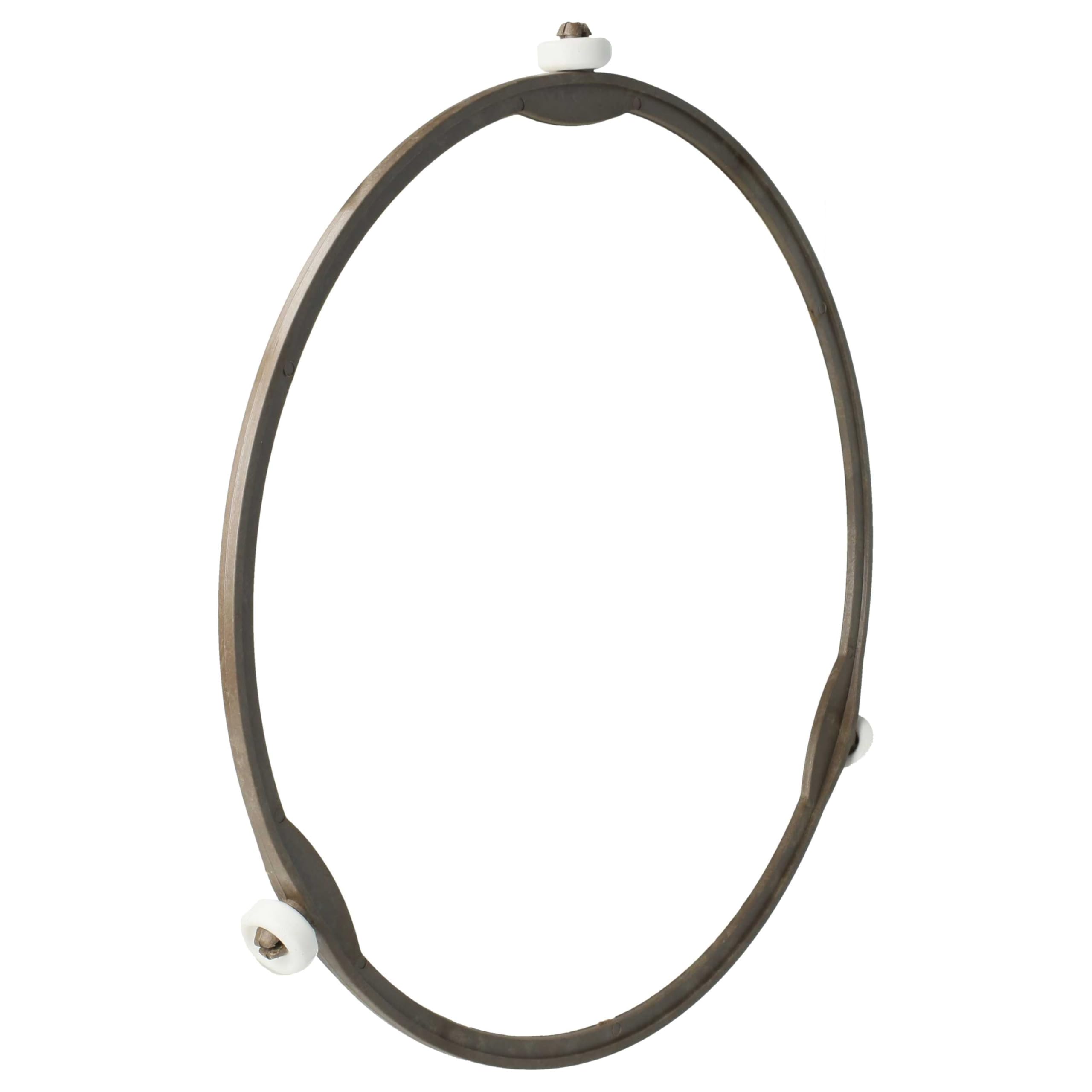 vhbw Support plateau tournant universel de 19cm pour micro-ondes compatible avec Bosch, Siemens, AEG, Severin - marron/blanc