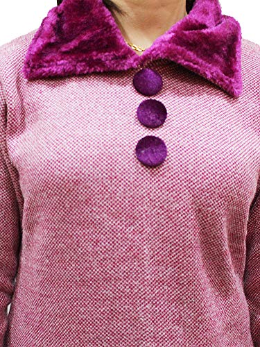 Image of Matelco Women's Wool Straight Kurti for Winters (Ad04Caz45 Black Parent).