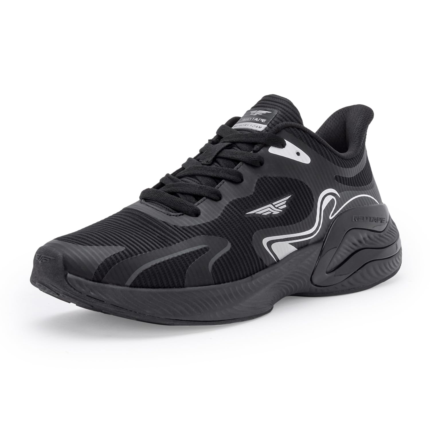 Red Tape Black Sports Shoes for Men | Shock Absorbant, Slip Resistant, Dynamic Feet Support & Soft Cushion Insole (B0CCVDRY4V) Amazon Price History, Amazon Price Tracker
