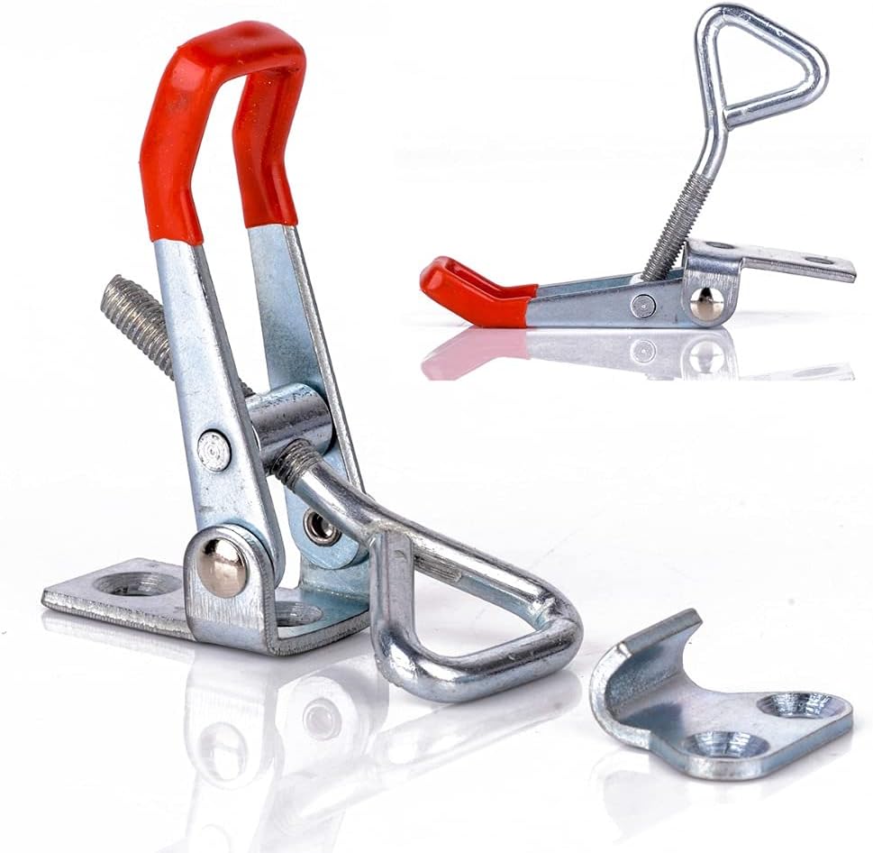 1pc Toggle Clamp Clamping Metal 100Kg 220 Lbs Quick Release Holding Latch Hand Tool