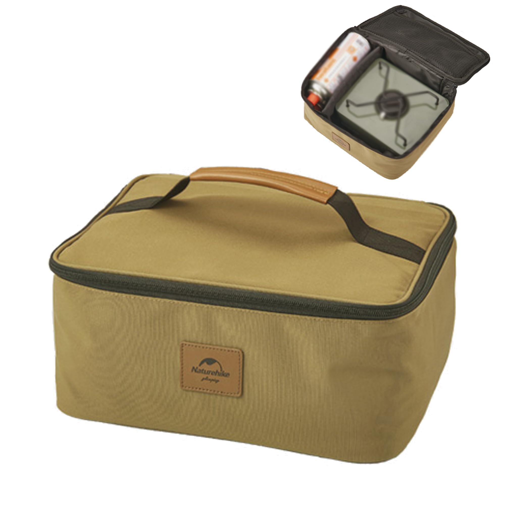 Naturehike Lightweight Cassette Camping Storage Bag, Portable Camping Cookware Organizer, Large Capacity Camp Stove Storage Bags for Outdoor