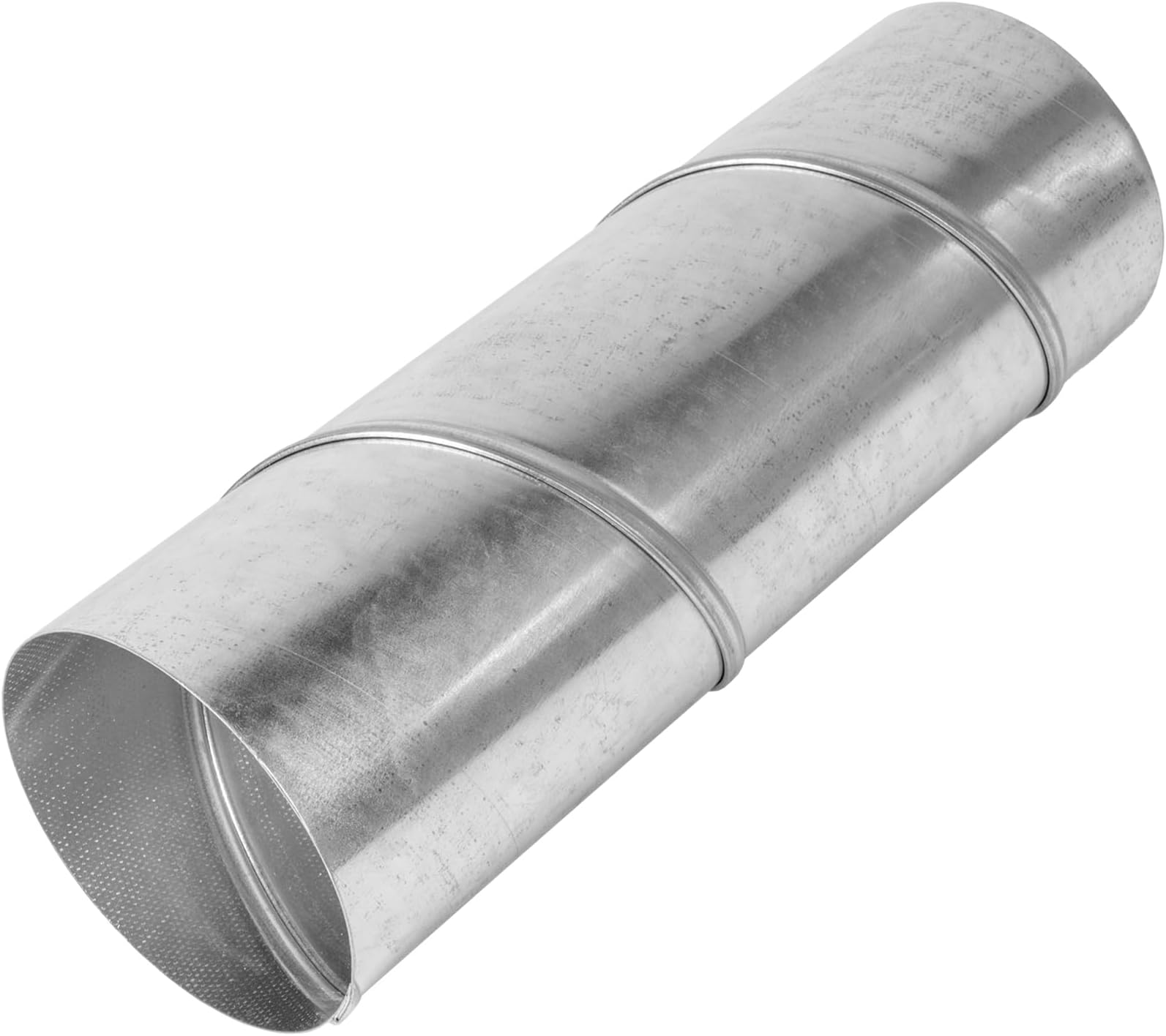 Repa Market Spiral Air Duct 4 Inch/Galvanized Steel Ventilation Pipe for HVAC Systems/Round Ducting Tube – Rust-Resistant Metal Air Flow Channel – for Residential, Commercial, Industrial Use