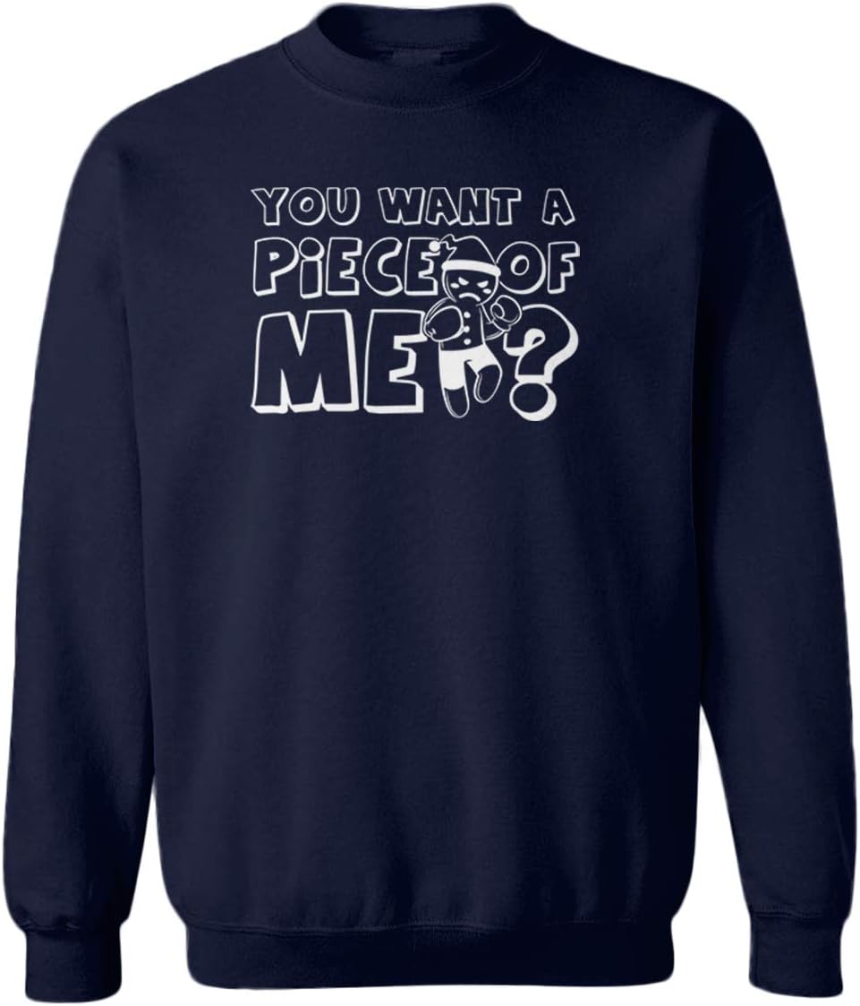 Tcombo You Want A Piece of Me? - Gingerbread Toddler Fleece Crewneck Sweater