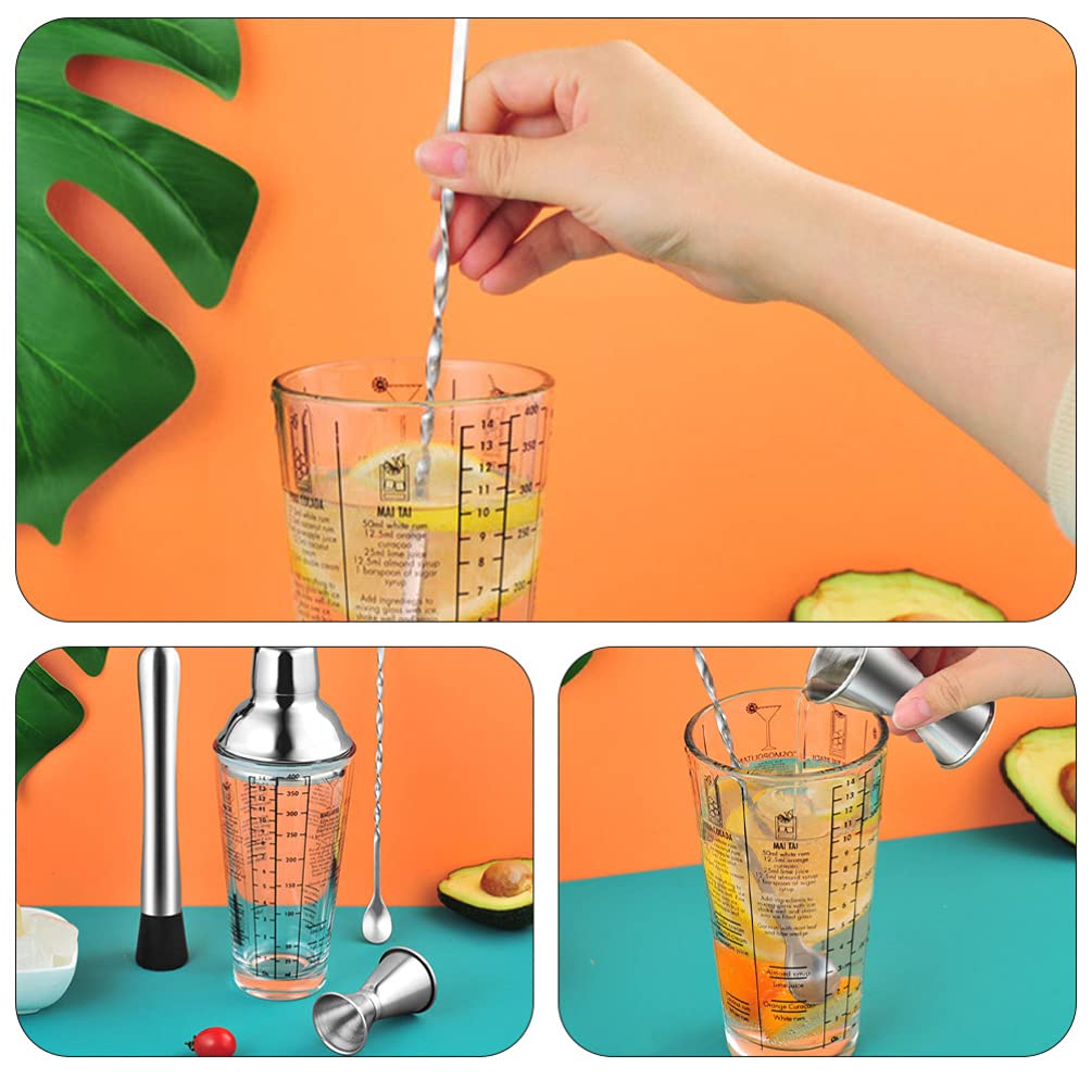 Cabilock 1set Utensili Per Cocktail Acciaio Inossidabile Accessori Per Cocktail Professionali Design Elegante e Stabile Facile Da Tenere e Utilizzare Ottimo Per Aperitivi e Feste