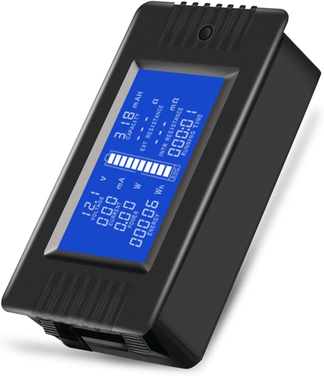 DC Multifunction Battery Monitor Meter 0-200V 100A 300A LCD Display Digital Voltage Current Power Energy Impedance Resistance Capacity Multimeter Monitor 12v 24v 48v 96v
