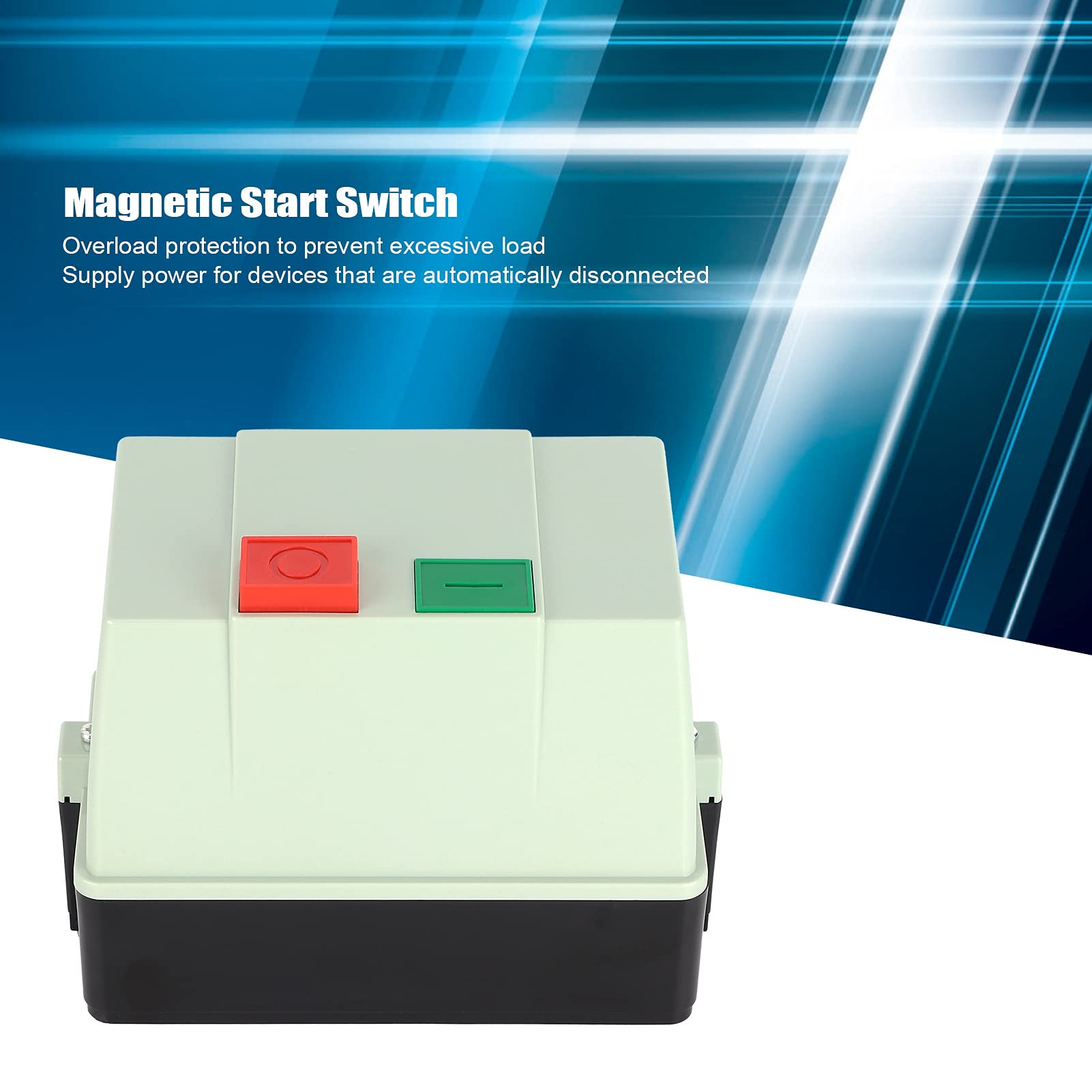 Démarreur Magnétique pour Moteur Asynchrone Triphasé, Interrupteur Magnétique AC 380V 25-32A avec contre les Surcharges/perte de Phase/défaillance de Phase - Fonction de