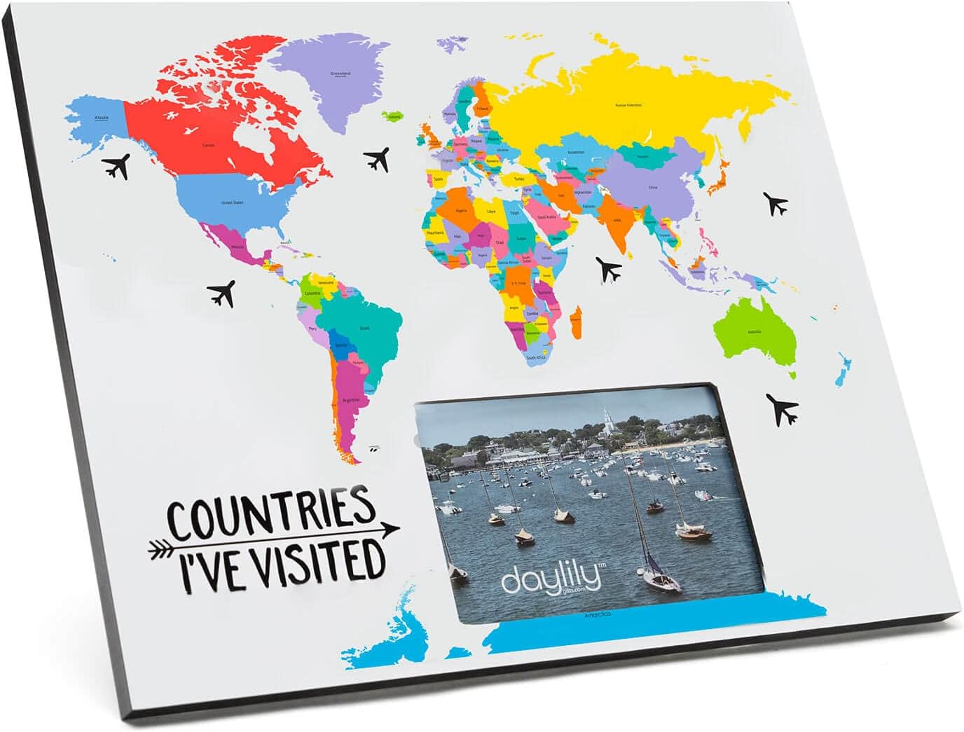 Daylily Scratch Off Photo Frame | Countries I've Visited