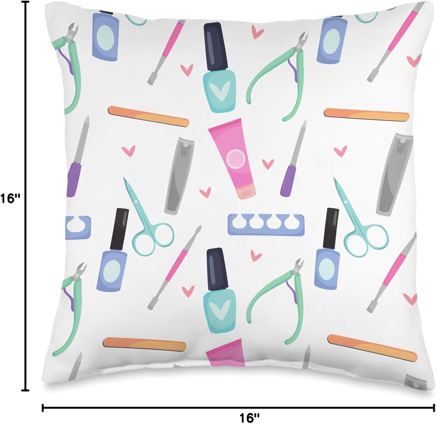Nail Hustler Nail Tech Techniques Nail Boss Nail Polish Art Throw Pillow
