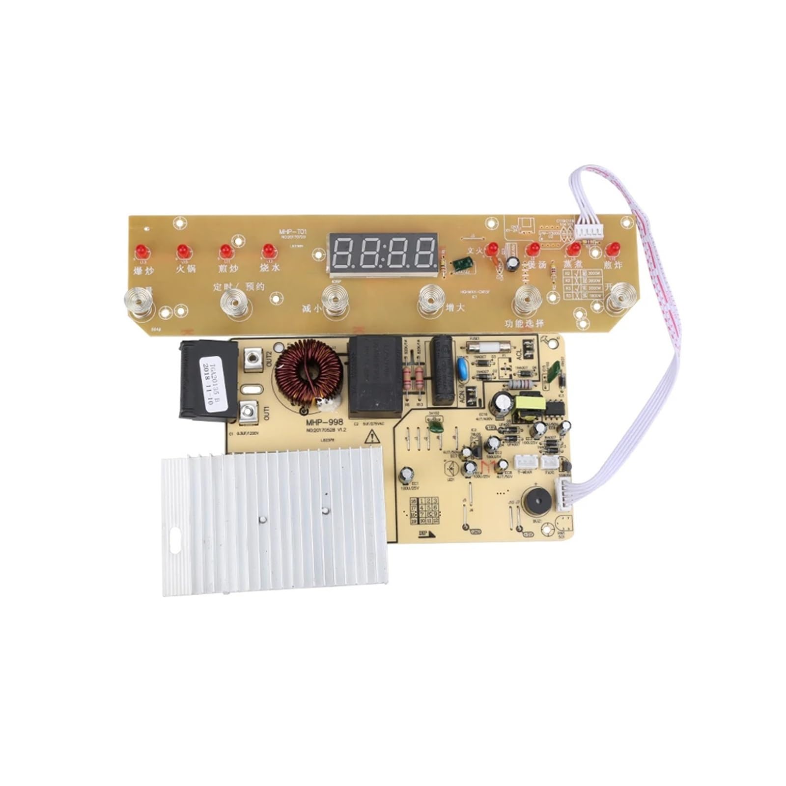 Genérico Placa de Circuito de 2000 W y 220 V con Panel de Control de Calentamiento por inducción de Bobina Adecuado for cocinas de inducción