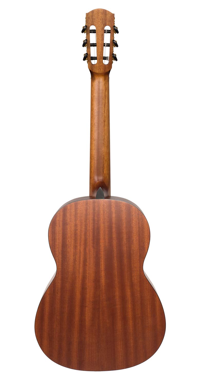 CASCHA 4/4 Konzert-Gitarre Einsteiger-Set I inkl. Lehrbuch QR-Codes - Tasche - Stimmgerät - Plektren I für Anfänger & Kinder ab 10 Jahre - ideal zum Gitarre lernen I Akustik-Gitarre mit Nylon-Saiten