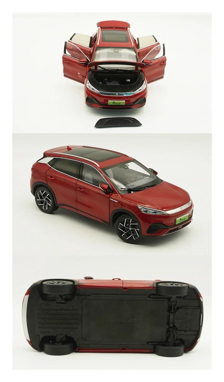 Metallo Scala Replica 1 18 Per BYD Yuan PLUS Fuoristrada Piccolo SUV Modello Auto Lega Pressofusa Serie Arredamento per la Casa Hobby Veicoli Giochi Set