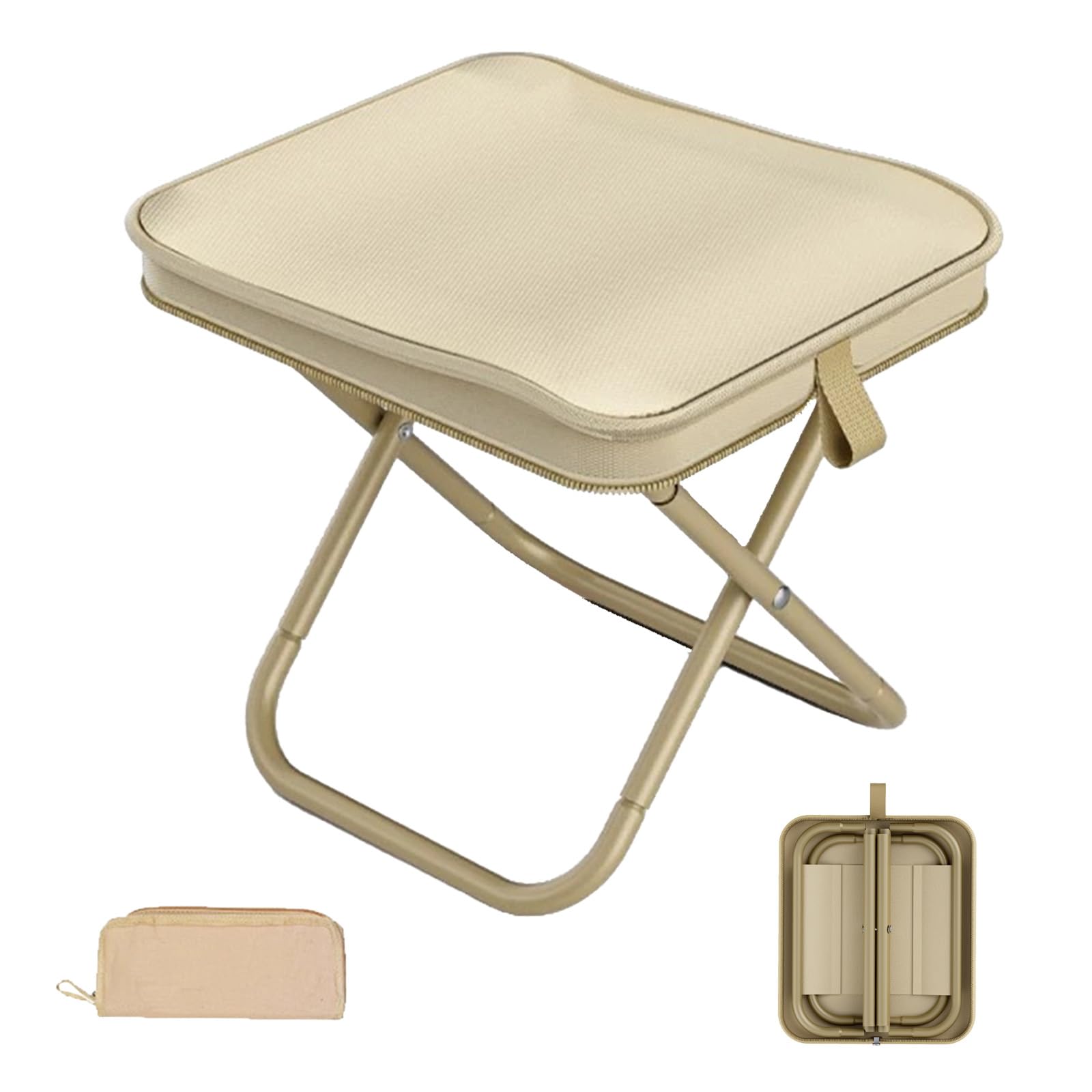 Marchepied Pliable, Mini Tabouret De Camping Léger Pliable Avec Poignée