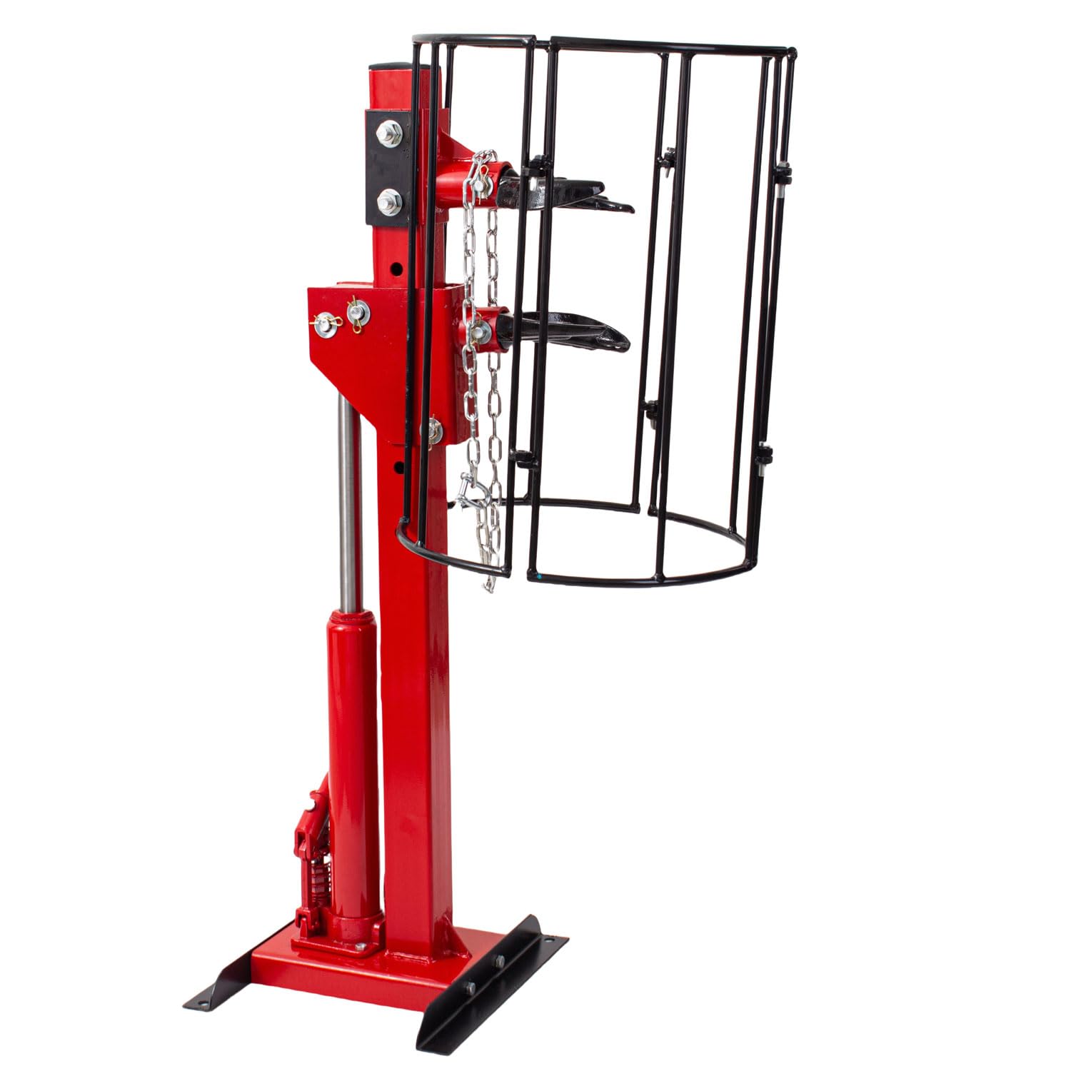 KATSU Tools Hydrauliczne narzędzie do sprężyn śrubowych z osłoną bezpieczeństwa, nośność 997 kg, do napraw samochodów osobowych, furgonetki, ciężarówek