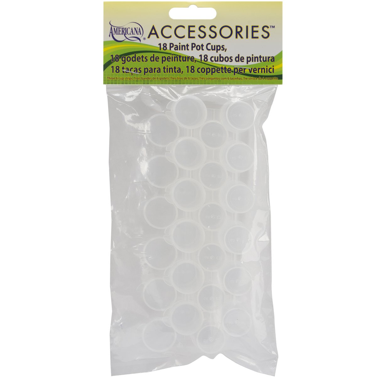 Paint Pots 18/Pkg-.125oz