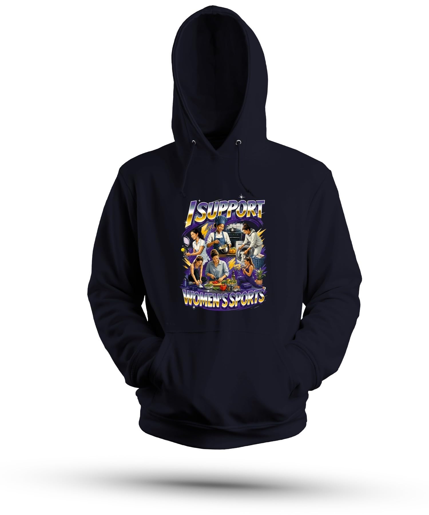 I Support Women's Sports Statement bluza z kapturem