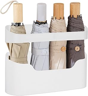 DODAMOUR Umbrella Stand Holder Entryway, Wall Mounted Umbrella Stand with Drip Tray, Detachable Umbrella Storage Rack for ...