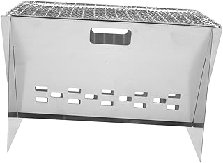 OFFSCH Grelha de aço inoxidável Grelha para churrasqueira ao ar livre churrasqueira portátil a carvão portátil leve e simples grelha de piquenique fogão a lenha churrasqueira a carvão churrasqueira fogão para churrasco churrasqueira dobrável ao ar livre