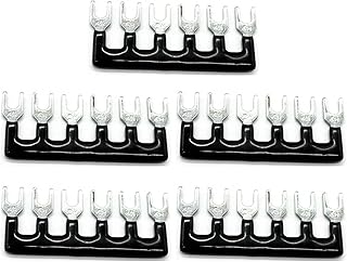 TAOTT 5 Pieces 600V 15A 6 Positions Double Row Screw Blocks With Terminal Barrier Strip Accessories