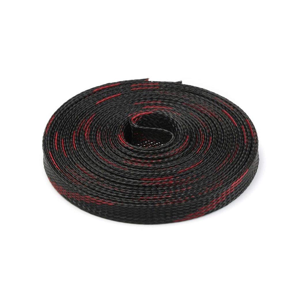 Fundas para empalmes de cables, Manguito for prensaestopas, manguito trenzado de 5 m, 10 y 50, con revestimiento aislante nailon PET mm diámetro(50M)