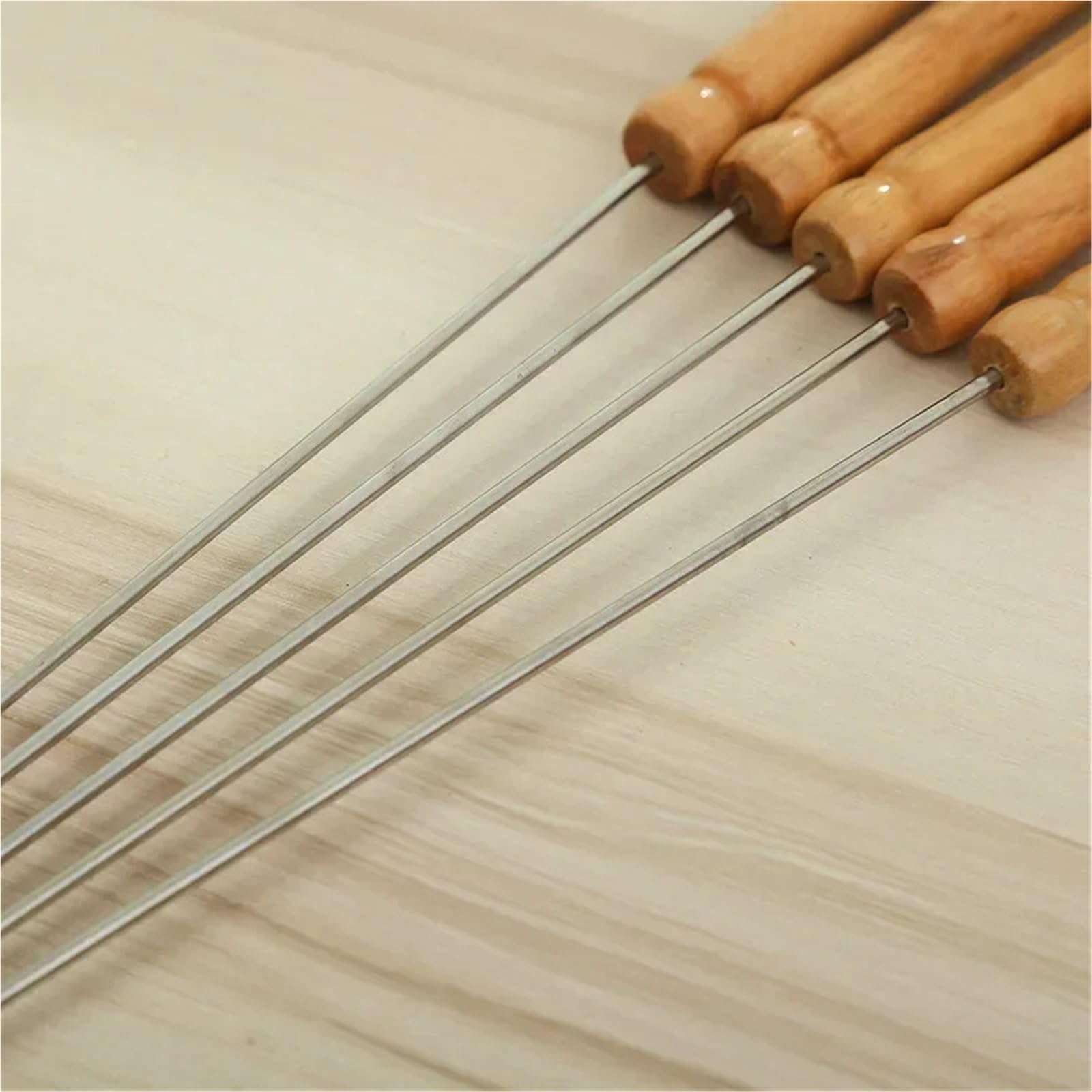 50 Uds. Brocheta de barbacoa acero inoxidable, brochetas reutilizables for for acampar al aire libre, utensilios cocina for Picnic, suministros for Para Barbacoa