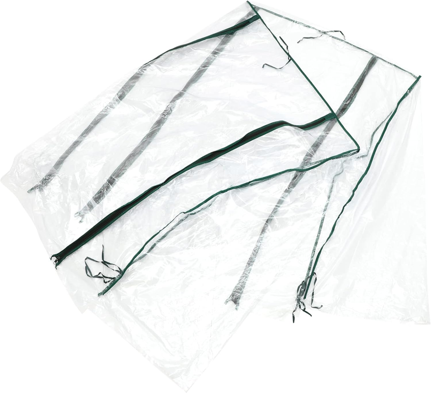 Mini Greenhouse Cover Replacement Sturdy PVC Protective Cover Zipper Door Garden Shade