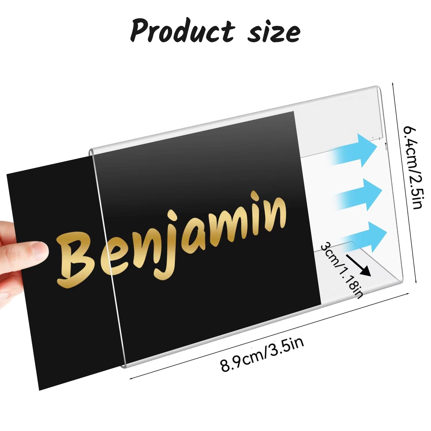 30 Pack Acrylic Photo Frames 2.5x 3.5 Inches Clear Picture Frames Plastic Collage Frames Flyer Display Vertical Slanted Back Stand Up Sign Holder for Office Desktop Photo Picture Menu Document