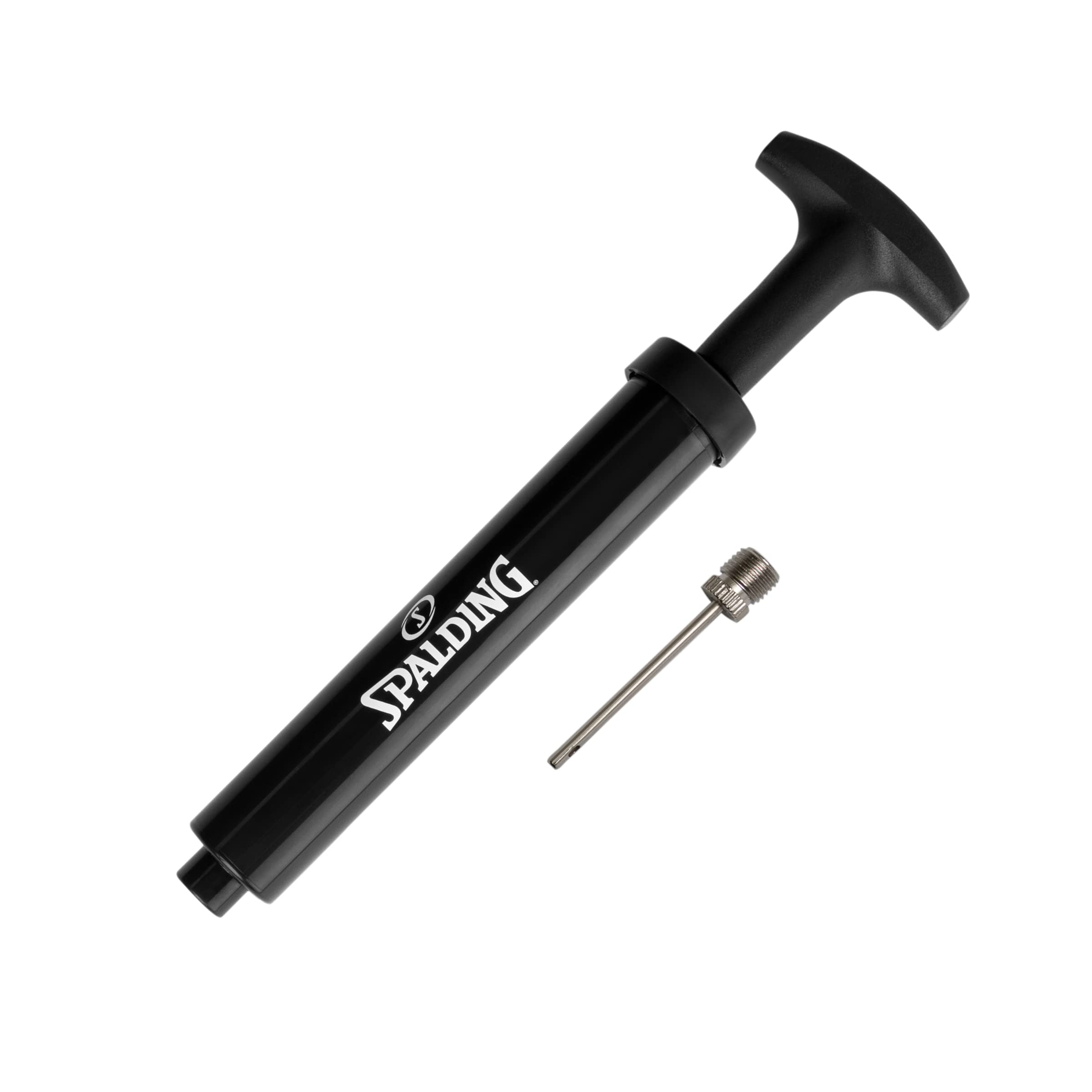 Spalding Sports Ball Pump Kit | Ideal for Basketball, Volleyball, Football, Soccer Ball &amp; Rugby Ball | Complete Hand Pump Kit with Needles