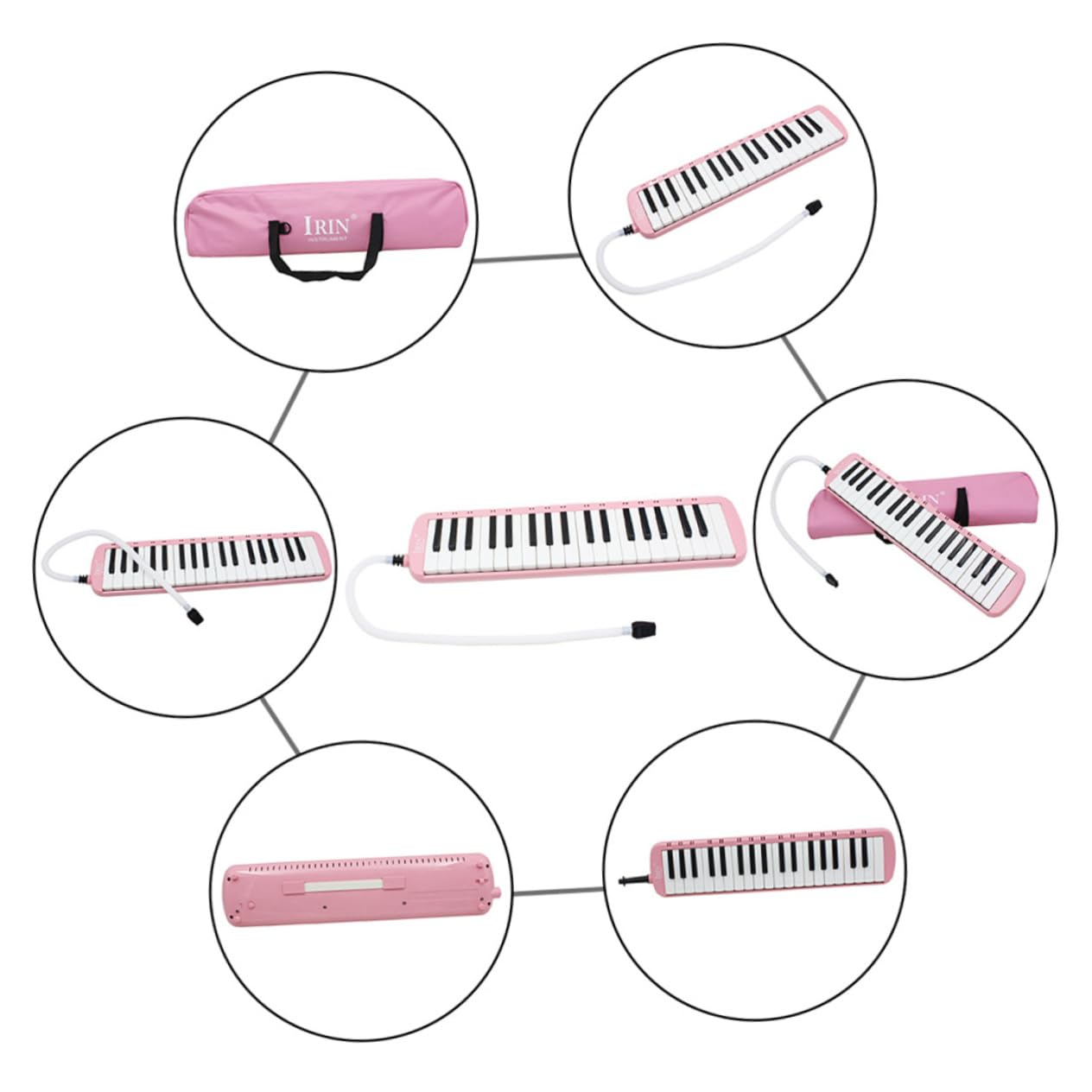 BESTonZON Pianola Tasti con Custodia Strumento Musicale Melodica Portatile per Principianti e Amanti della Musica senza Necessità di Batterie