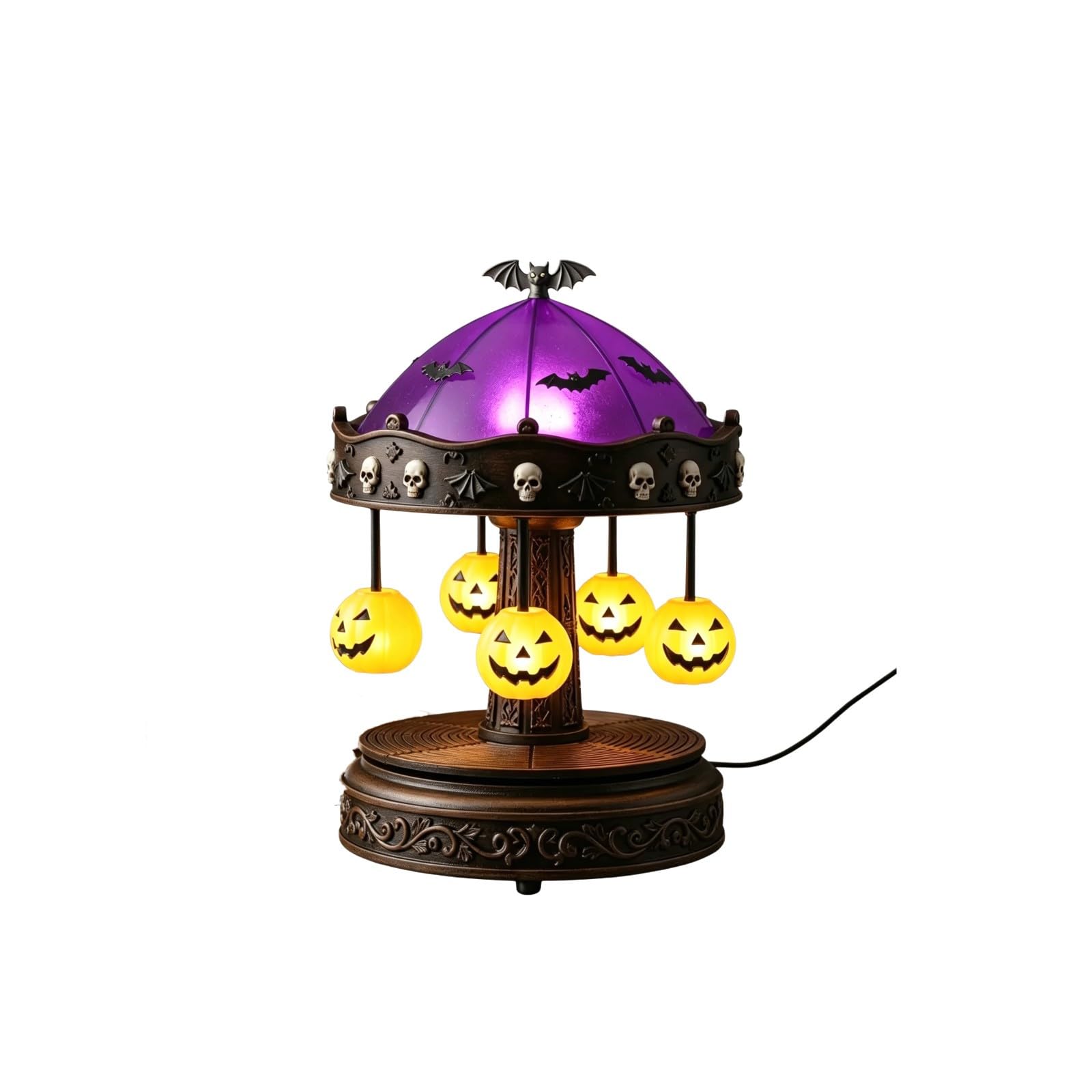 2026 - Lampada notturna decorativa per Halloween, per feste a tema, illuminazione a LED, lampada da tavolo decorativa in resina, accessorio per la casa spaventoso, luce suggestiva per camera da letto