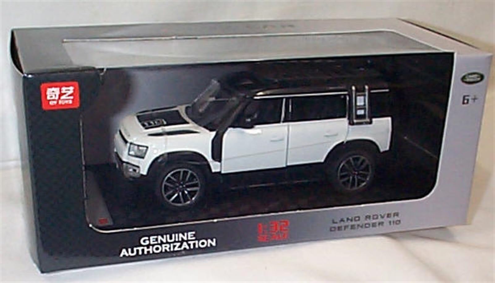 QY Toys LAND R0VER Defender 110 White Opening Parts/Light Vehicle 1:32 scale diecast model