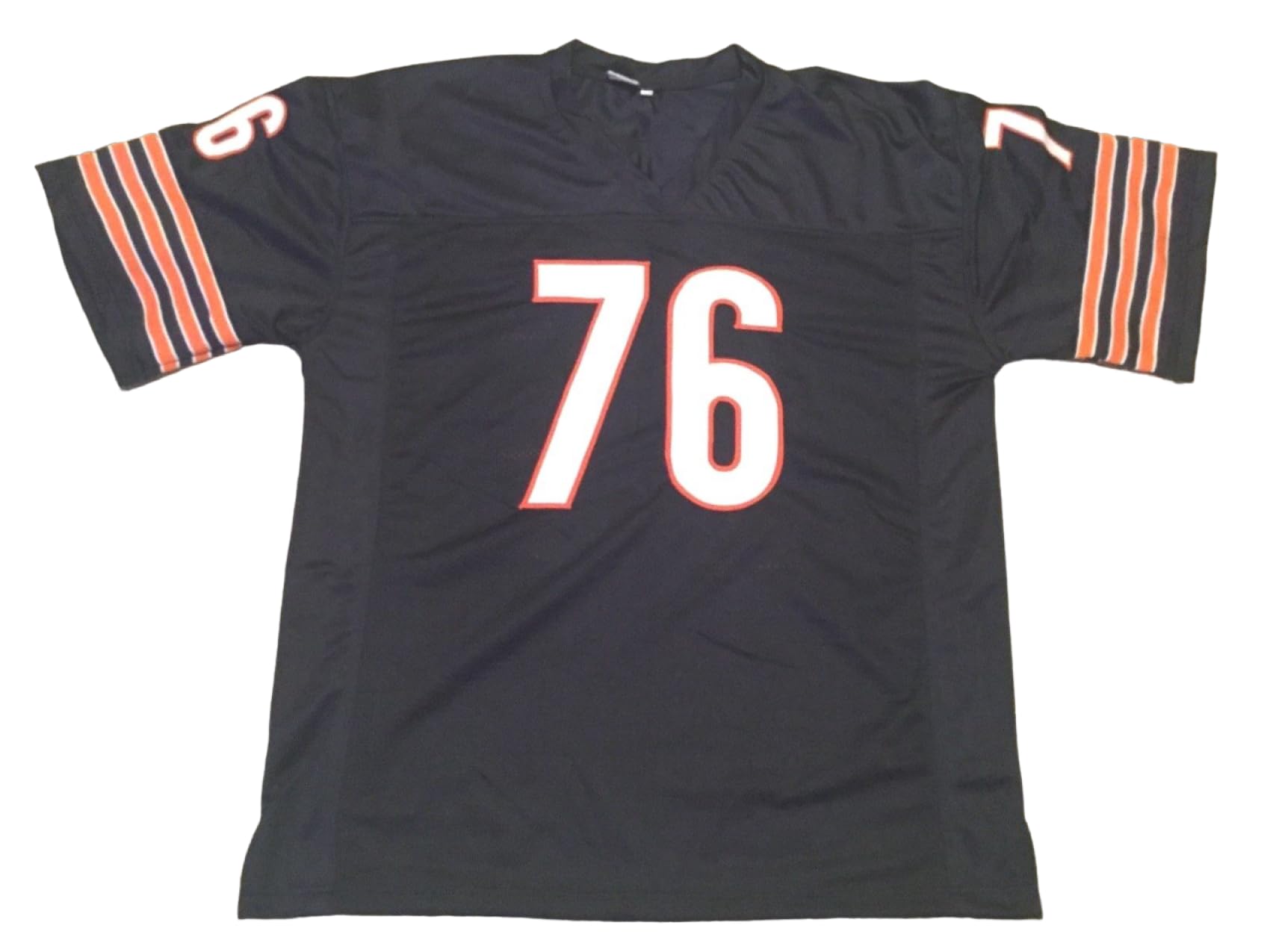Steve McMichael Custom Jersey Stitched Blue Football New No Brand/Logos (US, Alpha, Large, Regular, Regular, Blue)