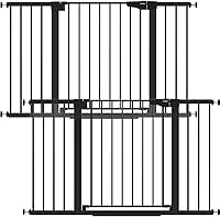 Vista 37 de Cumbor - Puerta de bebé extra alta de 36" de 29.7"-51.5", puerta de seguridad con cierre automático para escaleras, puerta para perros de paso fácil