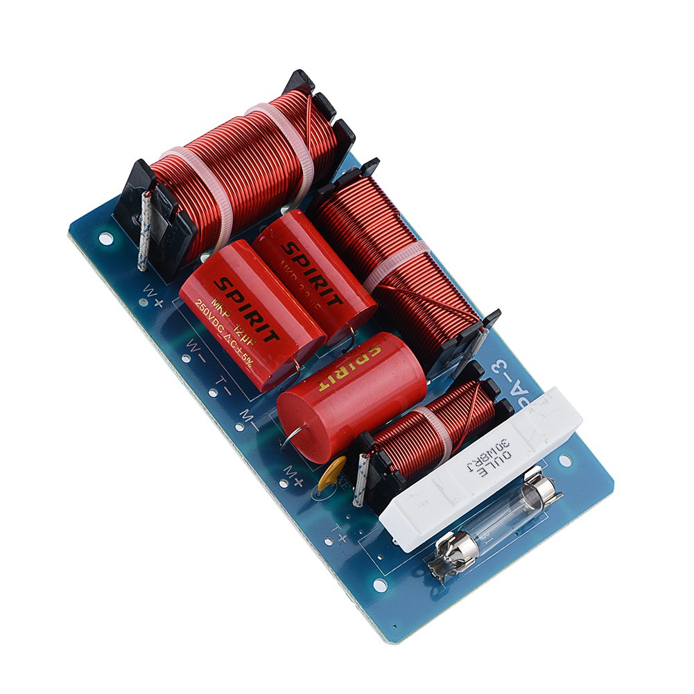 Zerone 3 Voies Crossover Haut-Parleur répartiteur de fréquence Treble Alto Bass Haute Puissance Hi-FI Audio Crossover Filtre répartiteur de fréquence Module DIY