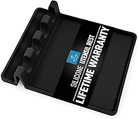 Vista 1 de Zulay - Soporte extragrande de silicona con bandeja antigoteo para múltiples utensilios de cocina, reposacucharas resistente al calor y sin BPA