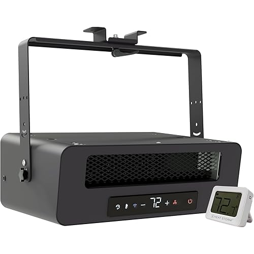 Heat Storm HS-6000-GC Heater, Gray, 7"D x 18"W x 13"H