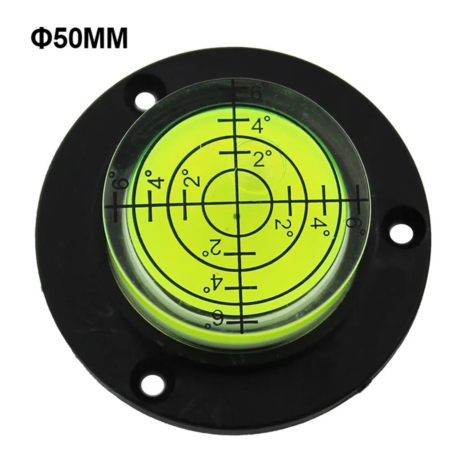 1 x okrągła poziomica do poziomicy z otworami montażowymi średnica 50 mm-100 mm | 1 x okrągły poziom bąbelków spiralnych o średnicy 50 mm - 100 mm (obudowa DIA-100 mm)