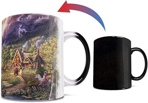Miniatura 3 de Morphing Mugs Disney  The Evil Queen  Thomas Kinkade Studios  Una taza de cerámica que cambia de color de 11 onzas  Imagen revelada cuando se añade