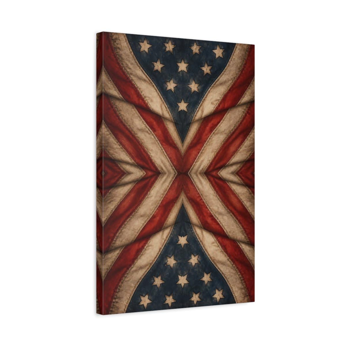 Drapeau américain vintage tableau grand format 40x60 vertical - 8